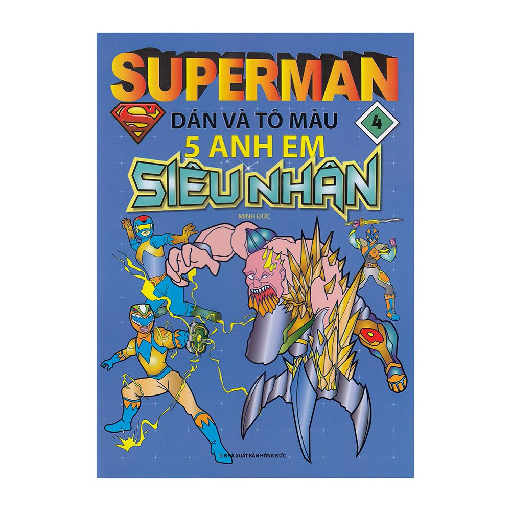 Superman dán và tô màu 5 anh em siêu nhân T4