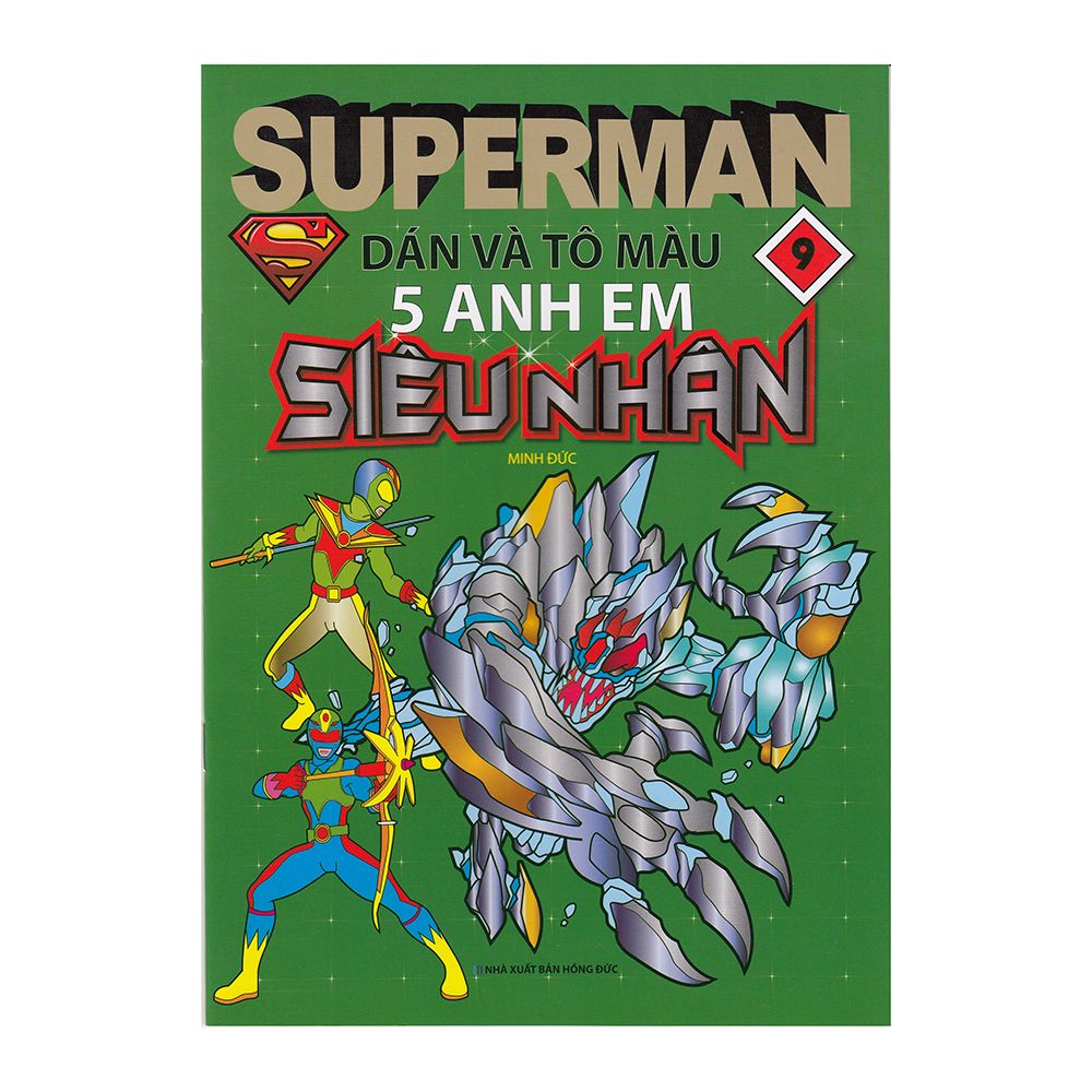 Superman dán và tô màu 5 anh em siêu nhân T9