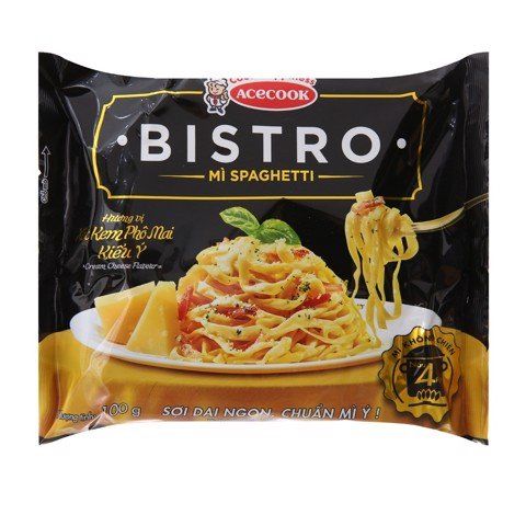 Mì Spaghetti Bistro Hương Vị Sốt Kem Phô Mai Kiểu Ý - Gói 100g