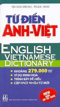 Từ Điển Anh - Việt Khoảng 279000 Từ (NXB Văn Hóa Thông Tin)