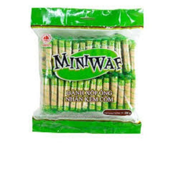 Bánh Xốp Ống - MiniWaf - Haihaco - 330g (giao ngẫu nhiên)