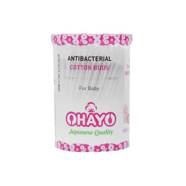 Tăm Bông Cho Trẻ Em Ohayo JP02 (160 Que)