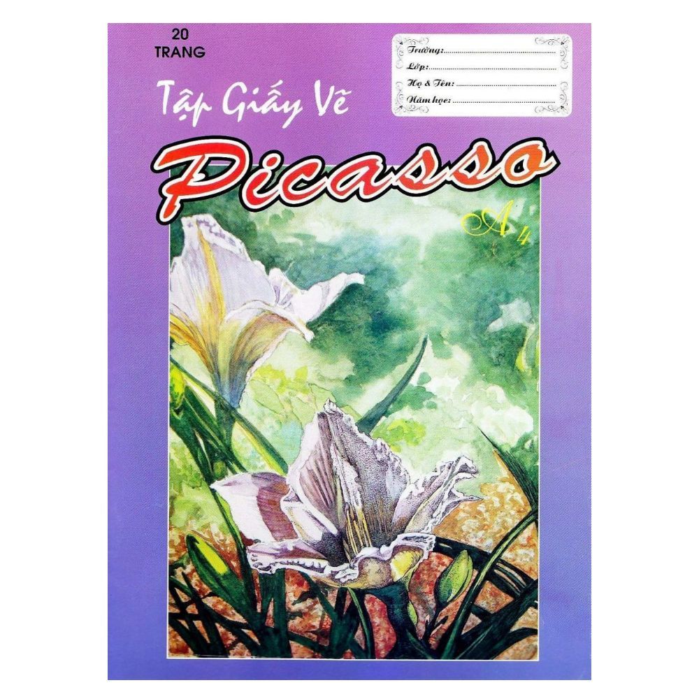  Tập Giấy Vẽ Picasso A4  ( 20 Trang) 