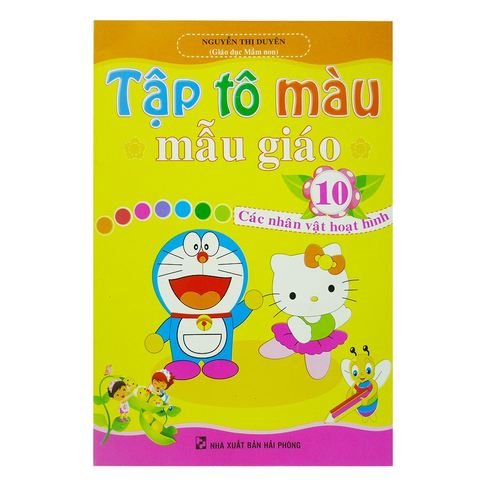 Tập Tô Màu Mẫu Giáo 10 - Các Nhân Vật Hoạt Hình