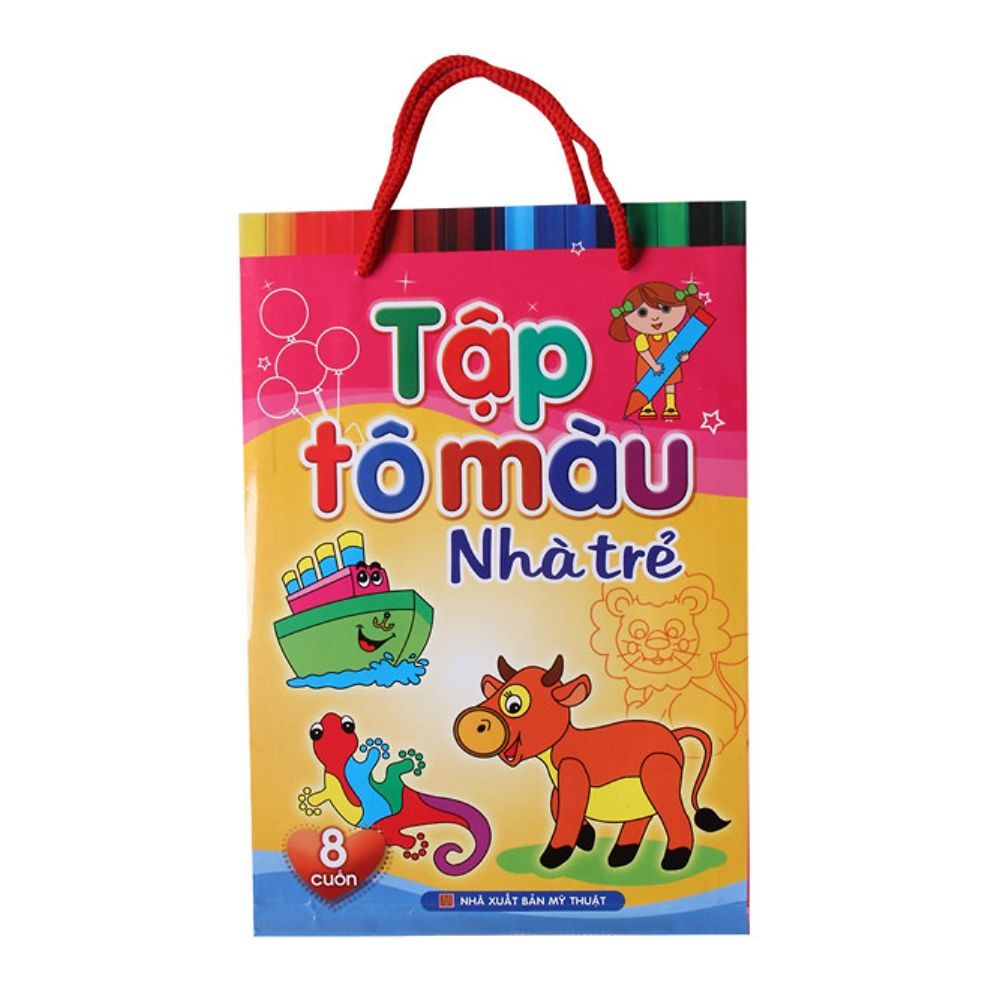 Tập Tô Màu Nhà Trẻ ( Bộ Túi 8 Cuốn)