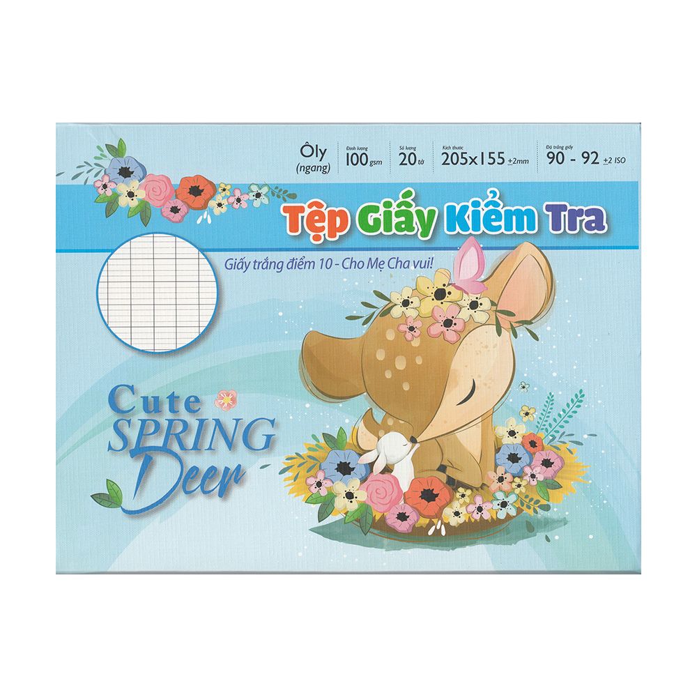 Tệp Giấy Kiểm Tra Văn Lang - Định Lượng 100gsm (Hộp Ngang)