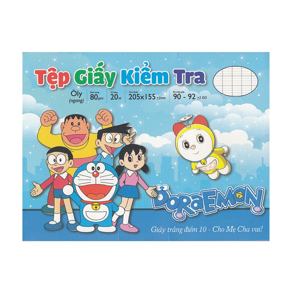 Tệp giấy kiểm tra 20 tờ-ĐL80 (Hộp ngang)