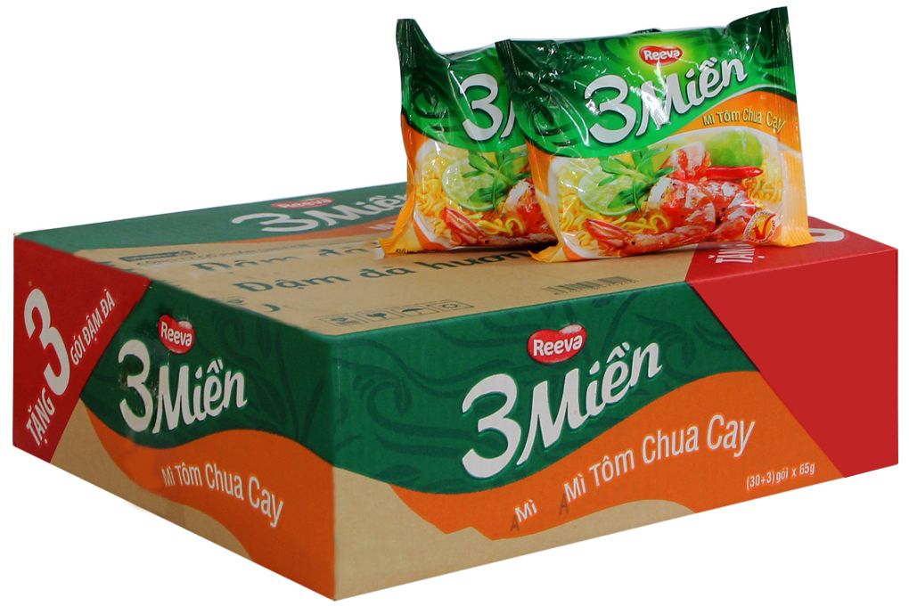 Mì 3 Miền Tôm Chua Cay ( 65g )