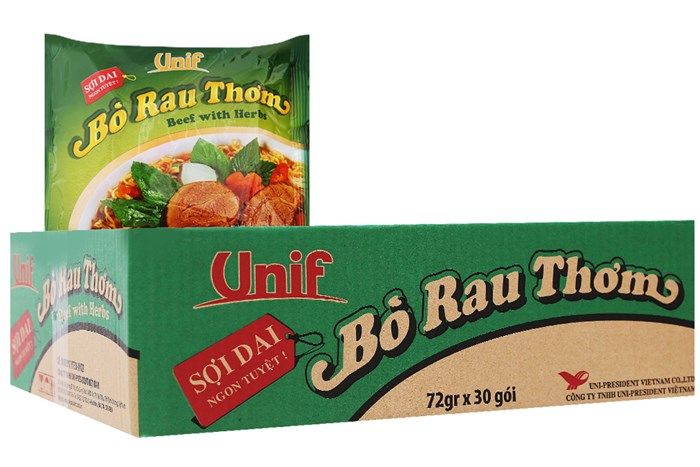 Mì Unif Bò Rau Thơm
