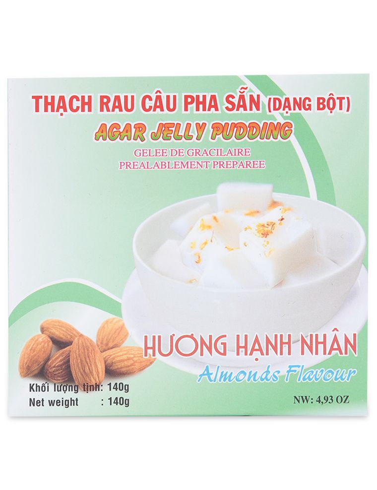 Thạch Rau Câu Pha Sẵn Hương Hạnh Nhân 3K (Hộp 140g)