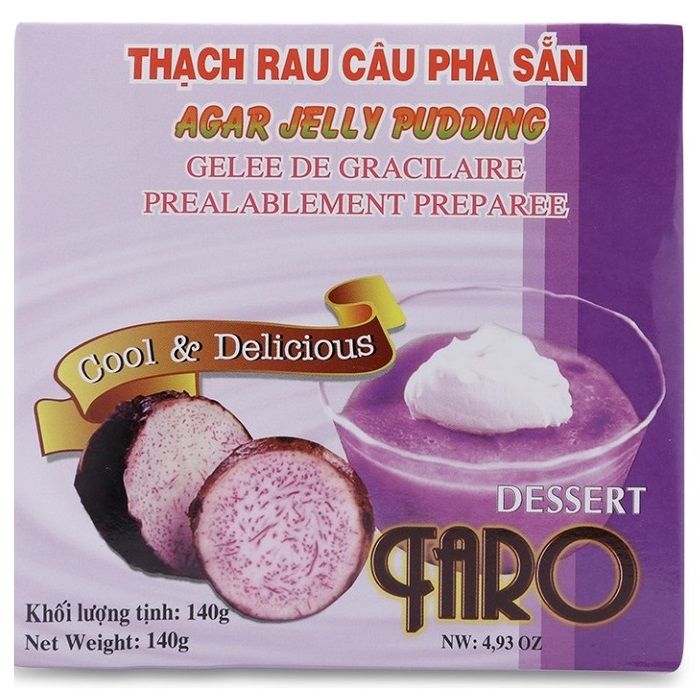 Thạch Rau Câu Pha Sẵn Hương Khoai Môn 3K (Hộp 140g)