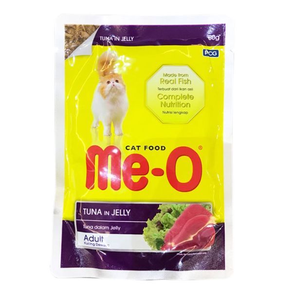 Thức Ăn Me-O Dành Cho Mèo Hương Vị Cá Ngừ (Gói 80g)