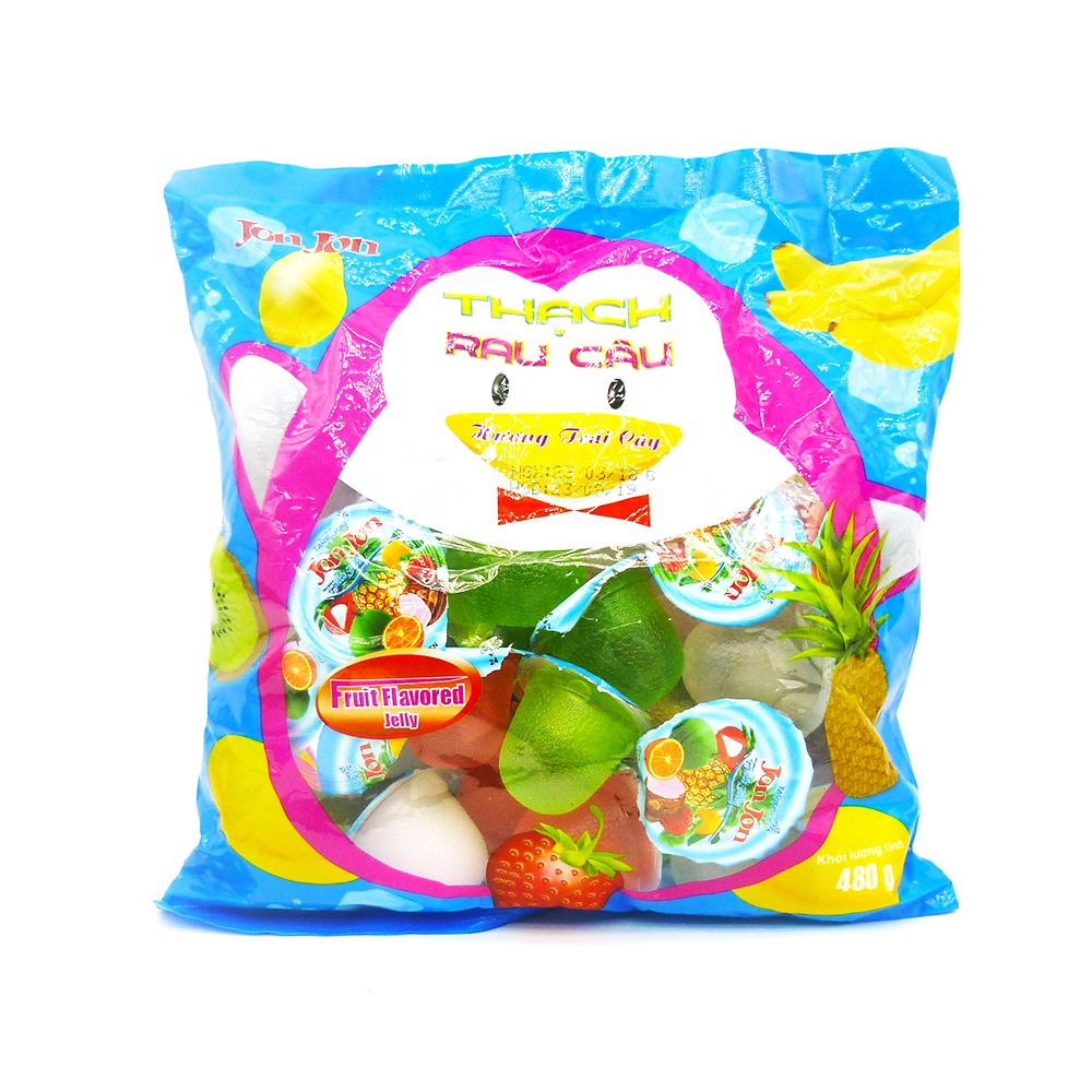 Thạch Rau Câu Hương Trái Cây Jon Jon (480g)