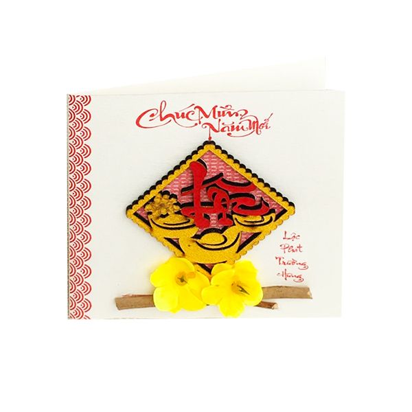 Thiệp tết nhỏ 10.5x10.5cm