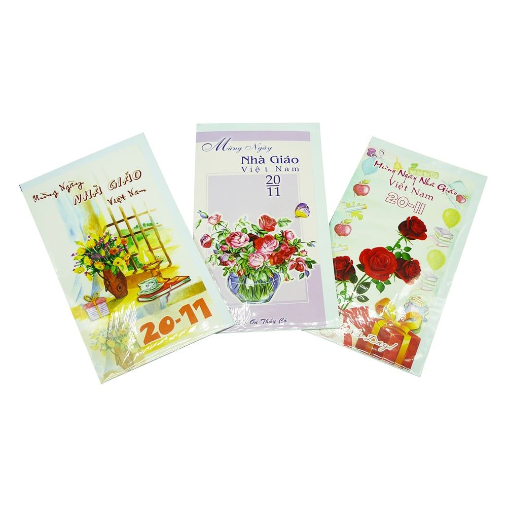 Thiệp Bách Việt Mừng Ngày Nhà Giáo Việt Nam 20 - 11 (11 x 19 cm)