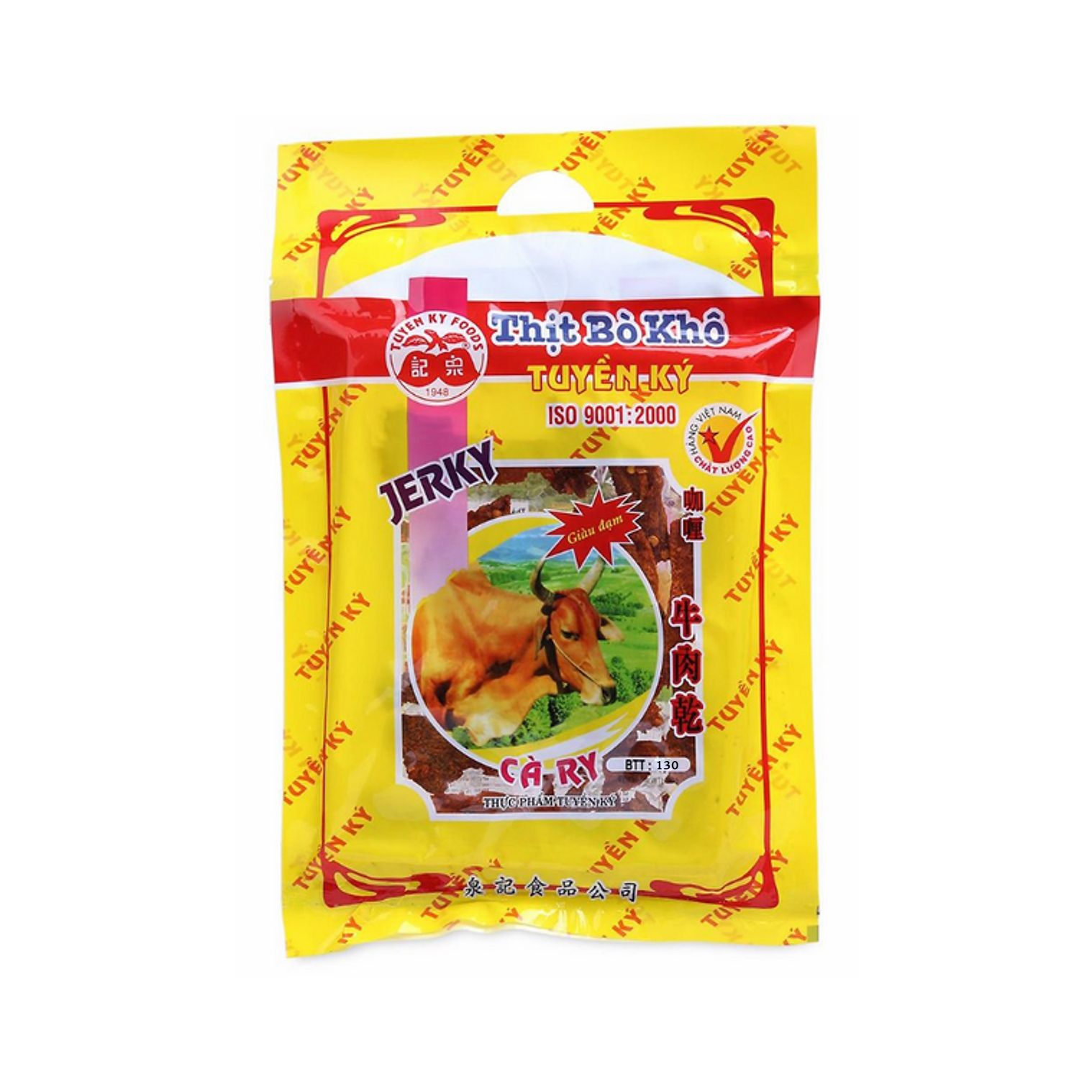 Thịt bò khô cà ry BTT 130 45gr (T/mã)