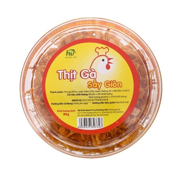 Thịt Gà Sấy Giòn Hương Việt (80g)