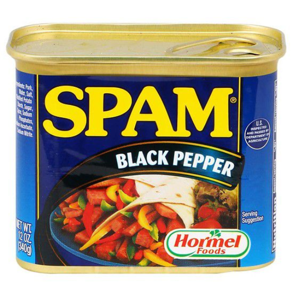 Thịt Hộp Spam Black Pepper (340g)