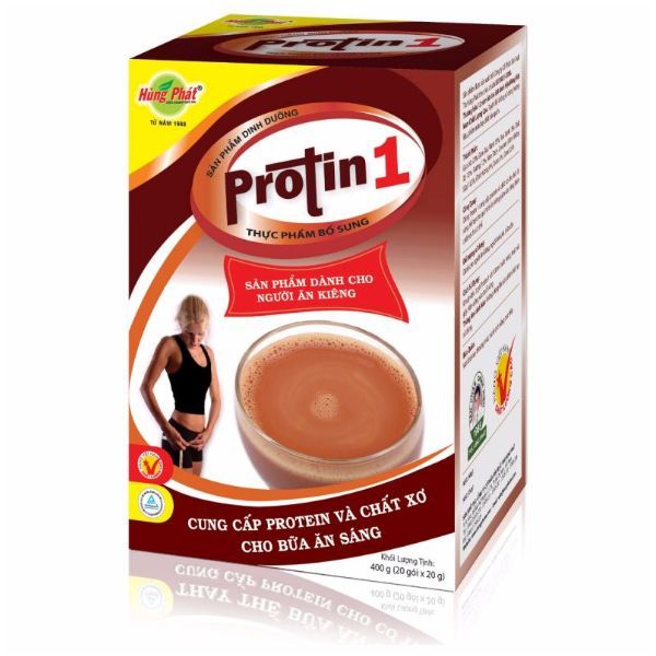 Thực Phẩm Bổ Sung Protin 1 Hùng Phát (20 Gói x 20g)
