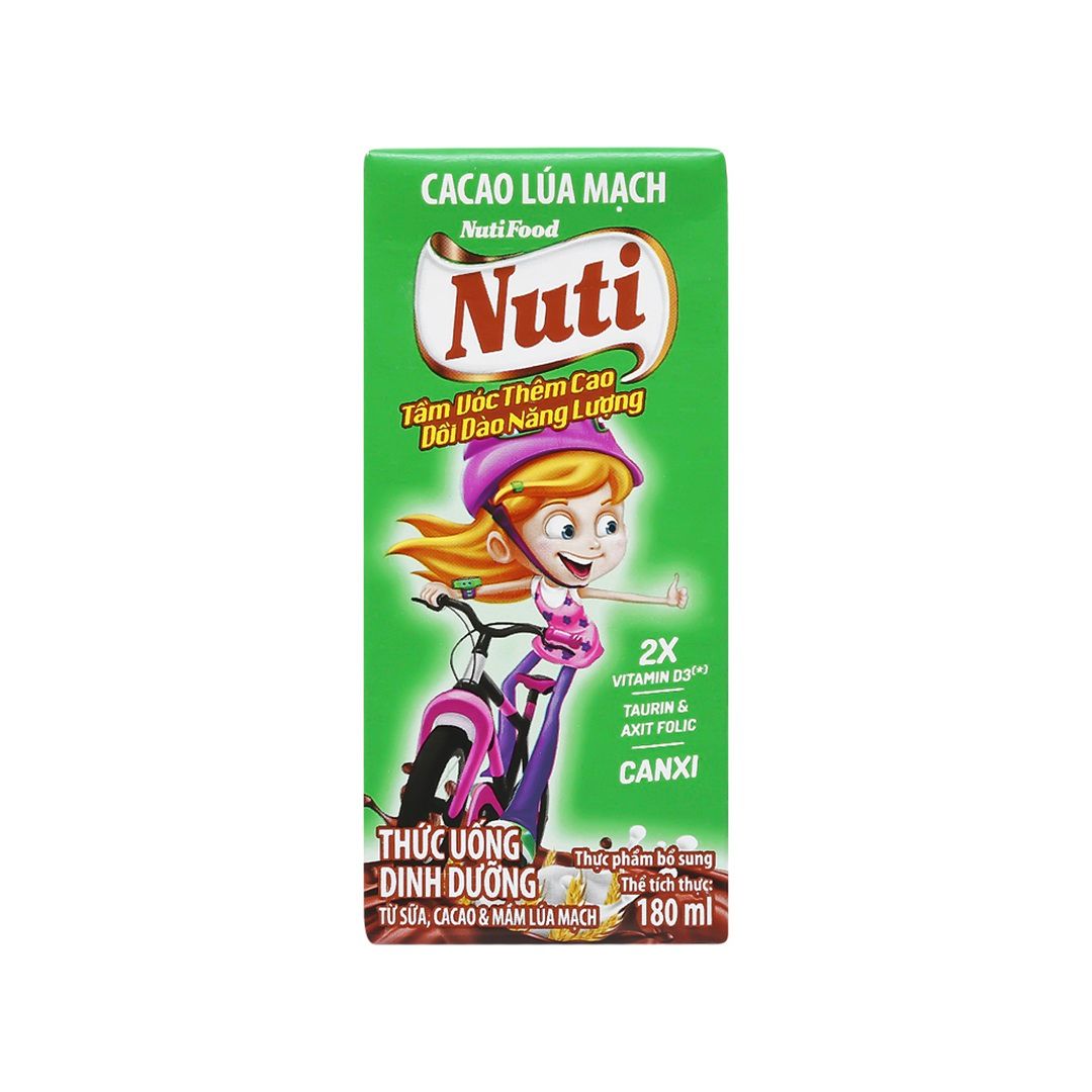 Nuvi cacao lúa mạch hộp 180ml*48