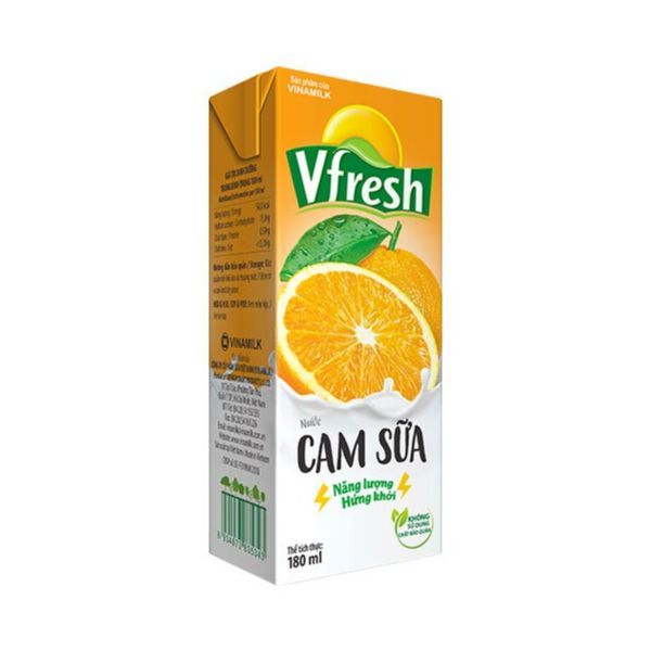 Thức Uống Dinh Dưỡng Cam Sữa Vfresh (180ml)