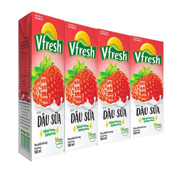 Thức Uống Dinh Dưỡng Dâu Sữa Vfresh - 180ml