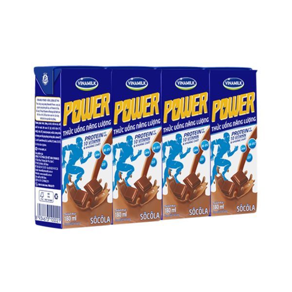 Thức Uống Năng Lượng Vinamilk Power Hương Socola (180ml)
