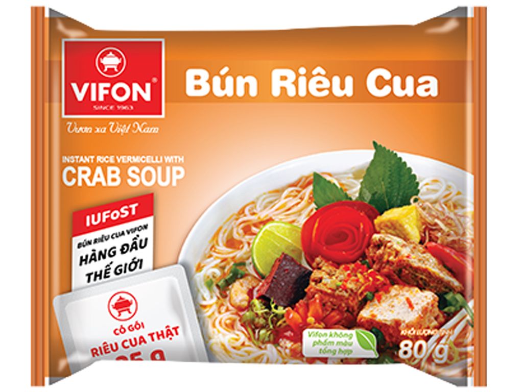 Bún Riêu Cua - Có Cua Thật - Gói 80gr