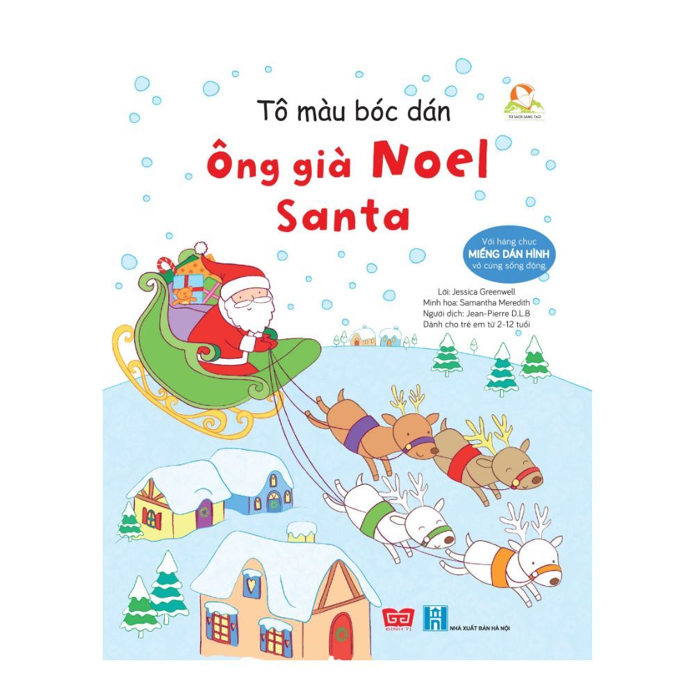 Tô Màu Bóc Dán - Ông Già Noel Santa