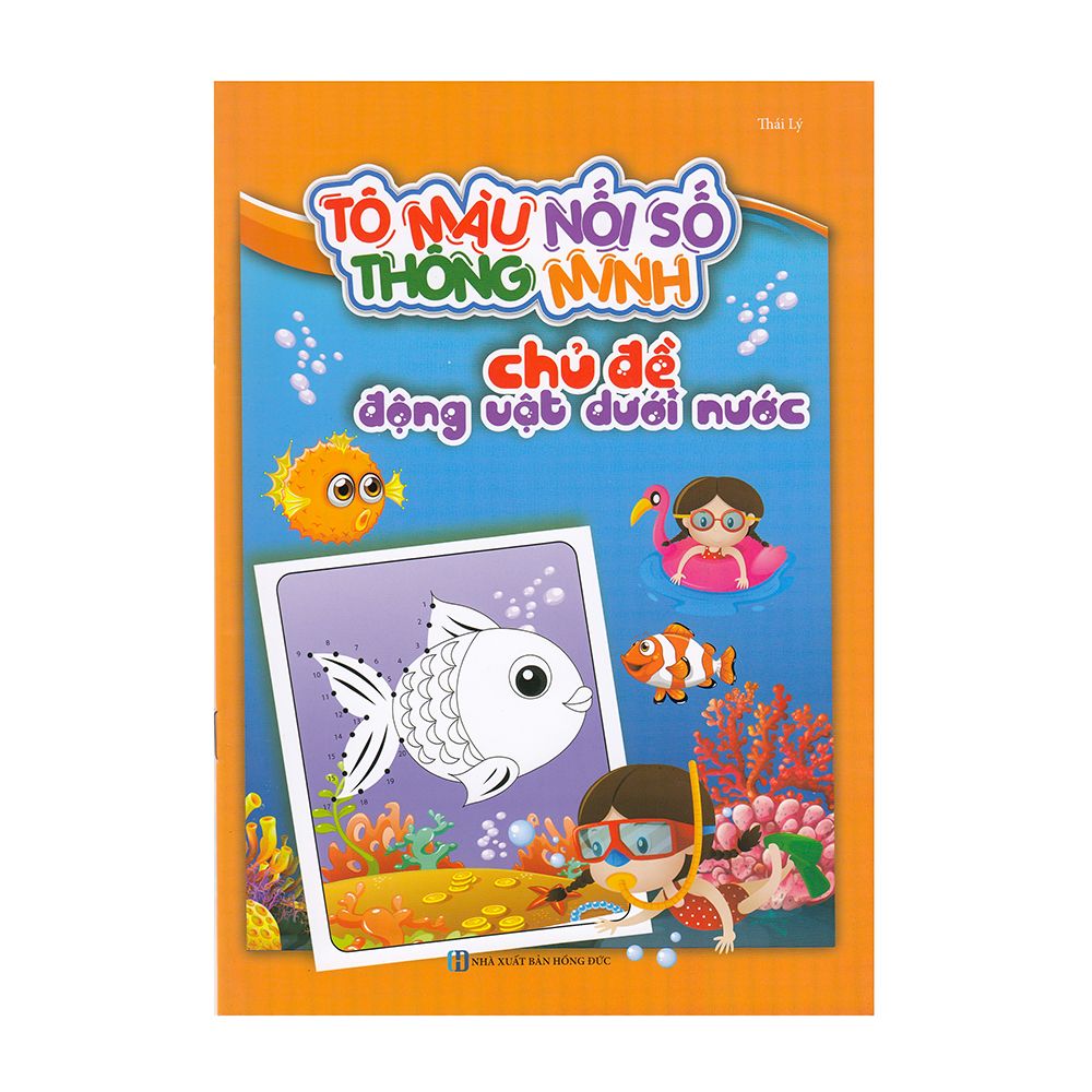 Tô Màu Nối Số Thông Minh - Chủ Đề Động Vật Dưới Nước
