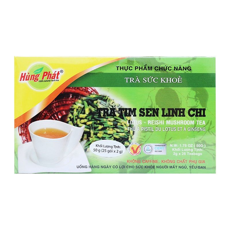 Trà Tim Sen Linh Chi Hùng Phát 50g