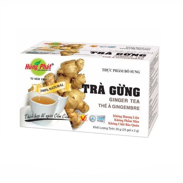 Trà Gừng Túi Lọc Hùng Phát ( 25 Gói x 2g)