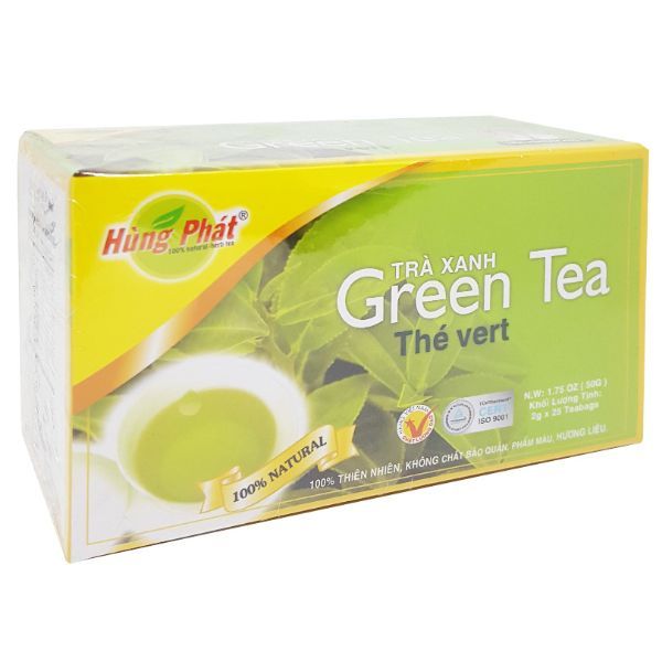 Trà Xanh Hùng Phát (25 Gói x 2g)