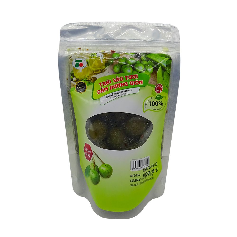 Trái Sấu Tươi Dầm Đường Giòn (Gói 300g)