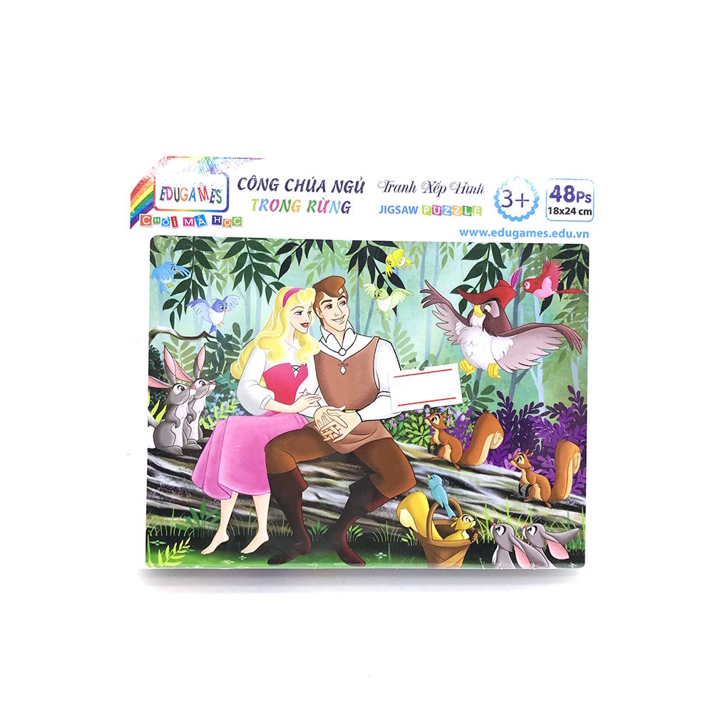 Tranh Xếp Hình Công Chúa Ngủ Trong Rừng (18x24cm)