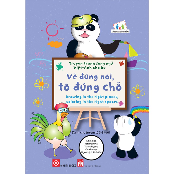 Truyện Tranh Song Ngữ Anh - Việt Cho Bé - Vẽ Đúng Nơi Tô Đúng Chỗ