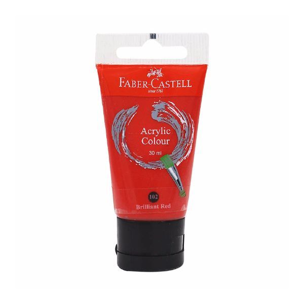 Tuýp Màu Vẽ Acrylic Brilliant Red 102 (30ml)