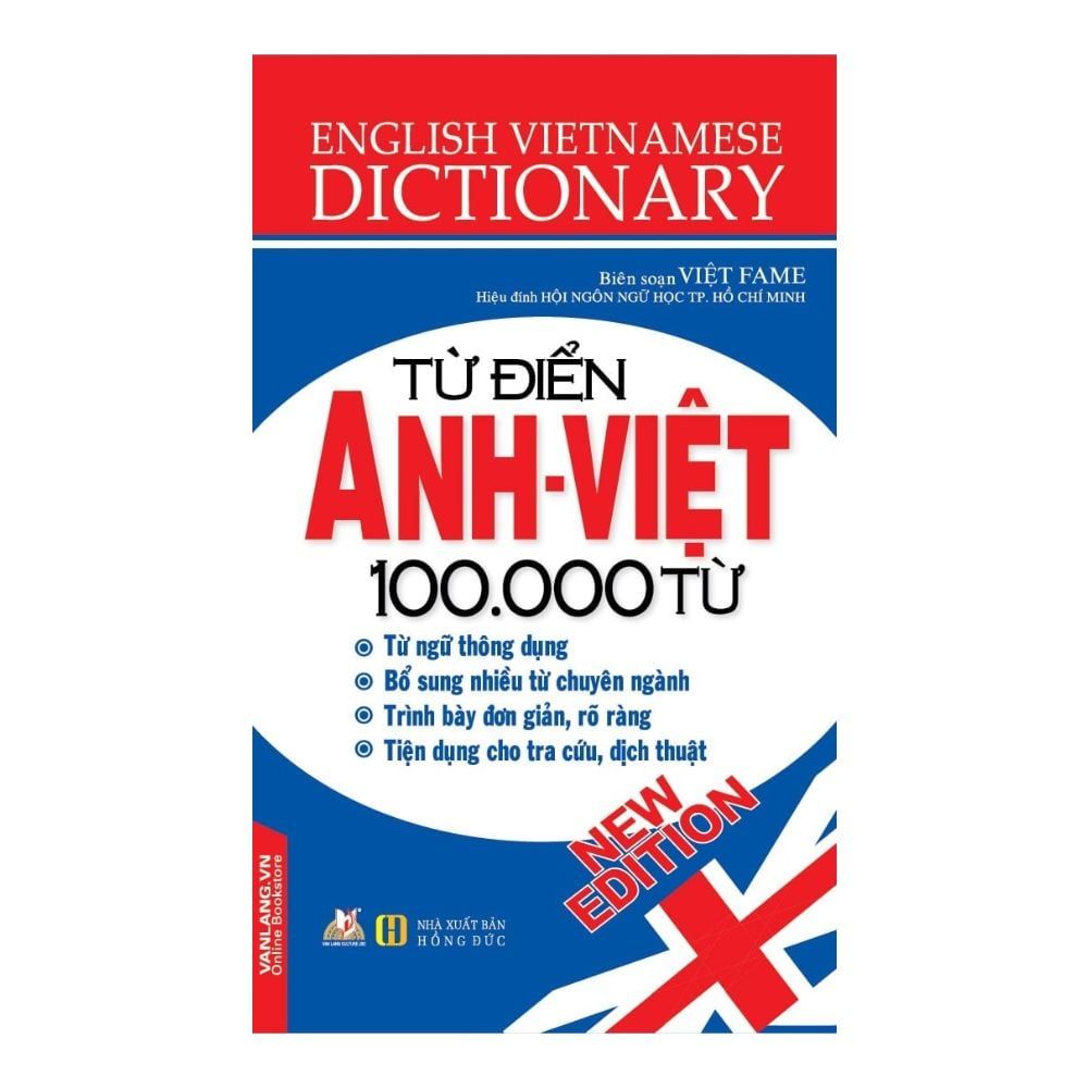 Từ Điển Anh – Việt 100.000 Từ (Văn Lang)