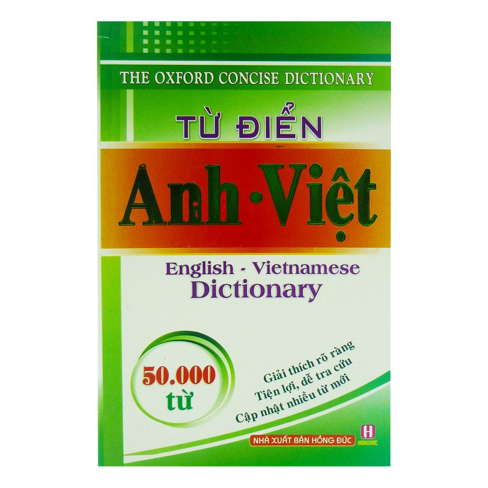 Từ Điển Anh - Việt 50000 Từ (Hồng Đức)