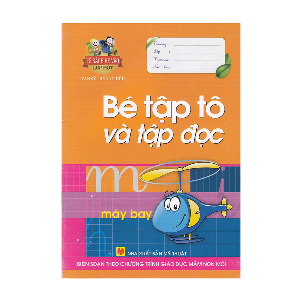 Bé tập tô và tập đọc