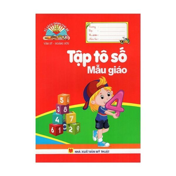 Tủ Sách Dành Cho Bé Vào Lớp 1 - Tập Tô Số mẫu Giáo