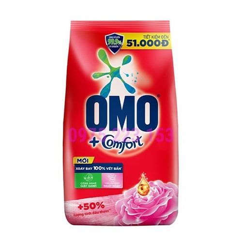 Bột Giặt Omo Hương Comfort Tinh Dầu Thơm Ngất Ngây - 4kg