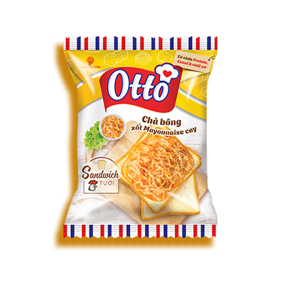 Bánh mì Otto Sandwich tươi chà bông xốt mayonnaise 76gram