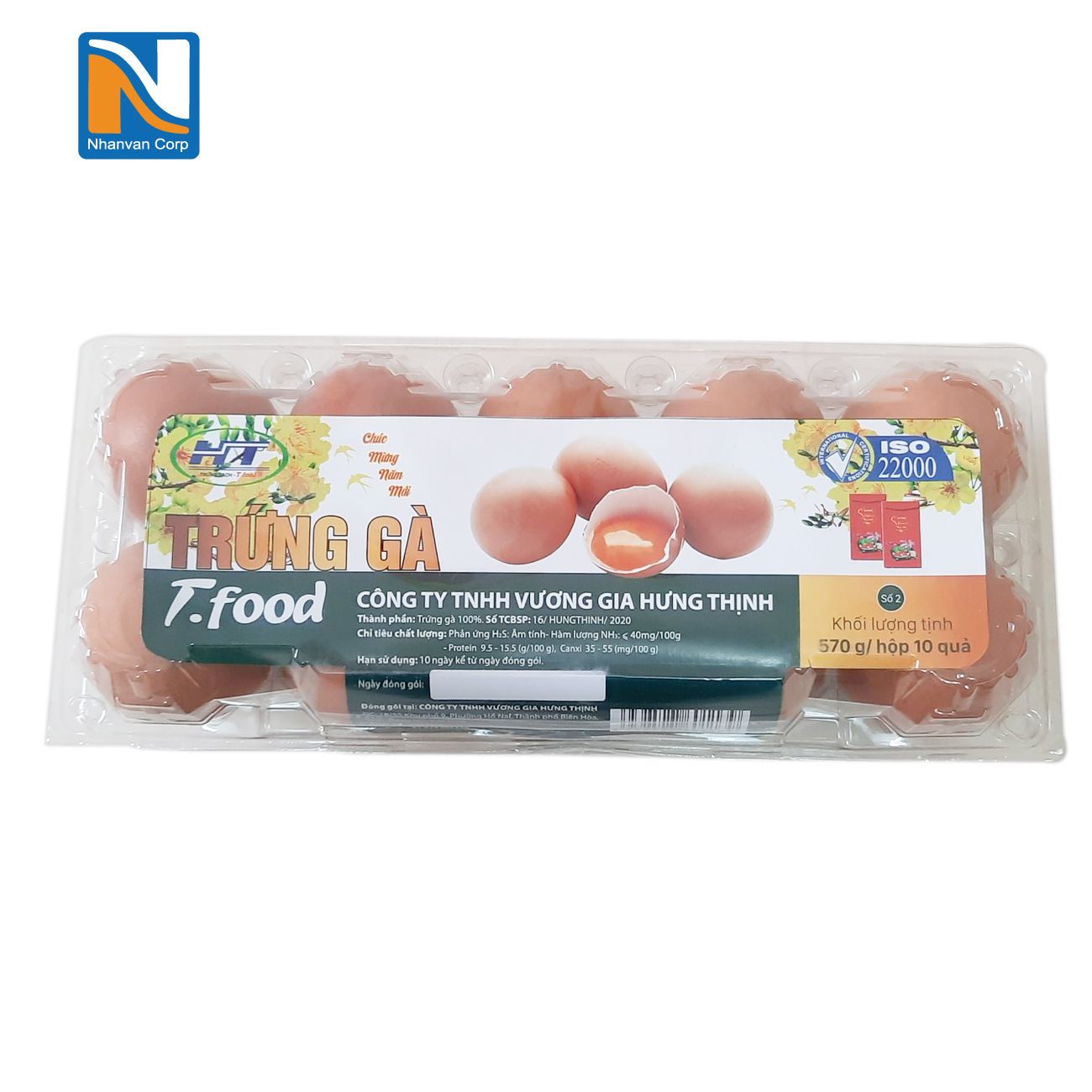 Trứng Gà Đỏ - Hộp 10 Quả - T.Food