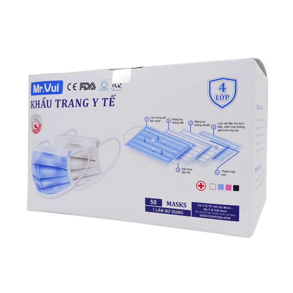 Khẩu Trang Medical Mask Mr.Vui - 4 Lớp