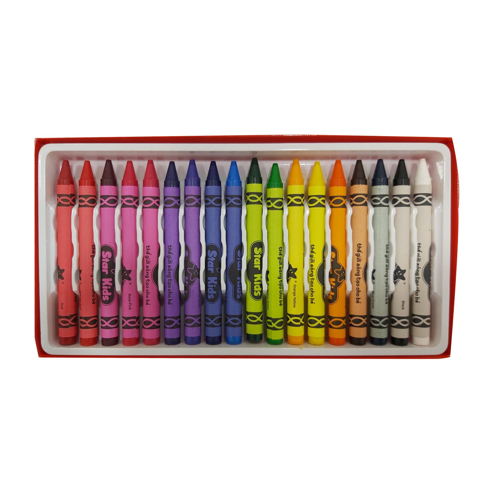Bút Sáp 18 Màu - K-CR18/1 - StarKids