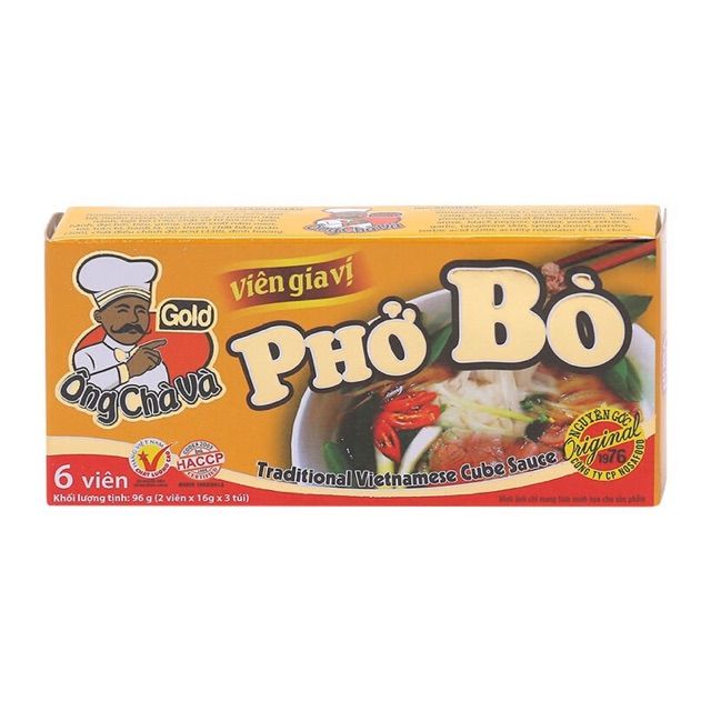 Viên Gia Vị Phở Bò Gold - Ông Chà Và - 126g