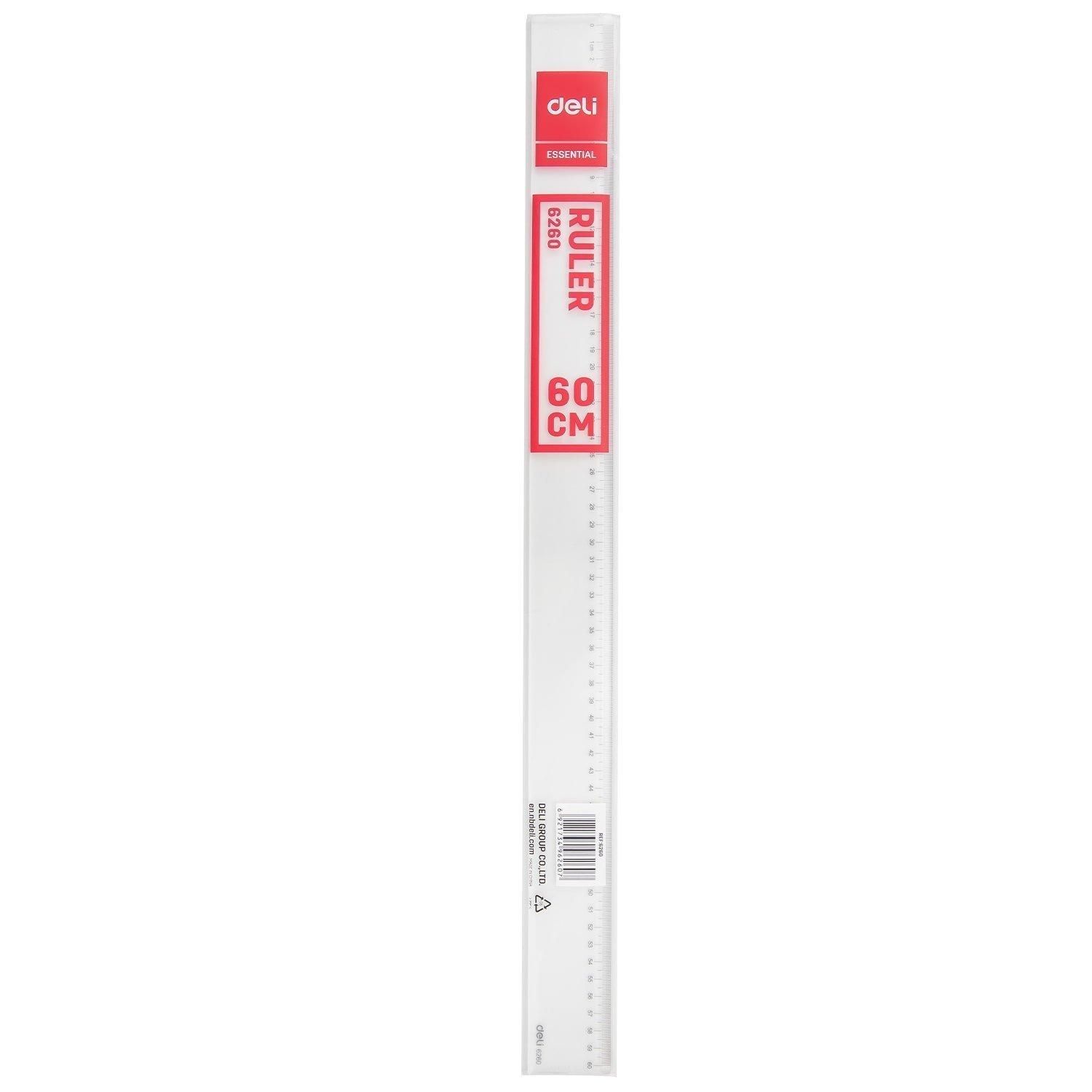 Thước Kẻ Mica Trong Suốt 60cm - 6260 - Deli