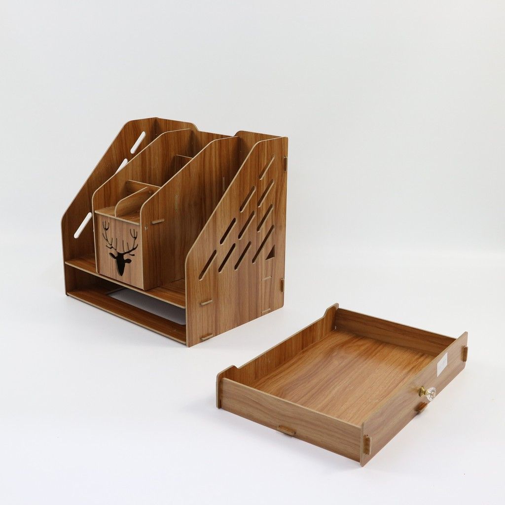 Khay Gỗ Để Bàn Đựng Tài Liệu KS08 - KingStar