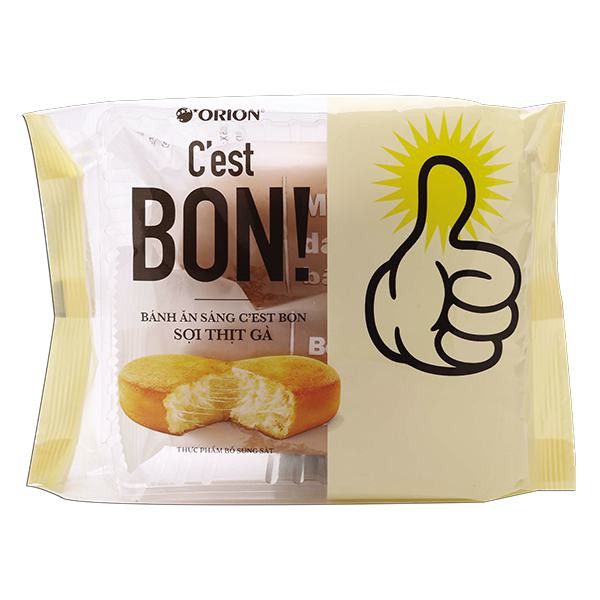 Bánh Ăn Sáng C'est Bon Sợi Thịt Gà - 34g - 2 góix17g